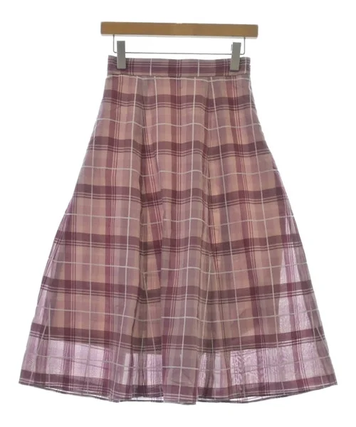 BLUE LABEL CRESTBRIDGE Knee length skirts leather skirt bold