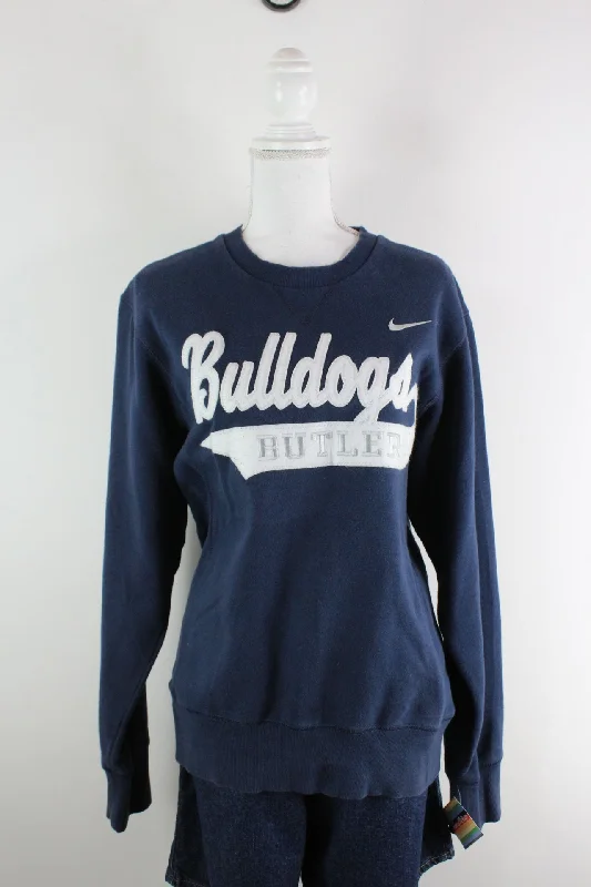 Vintage Nike Bulldogs Sweatshirt (S) Hoodie with Ribbed Cuffs Snug Fit Comfort