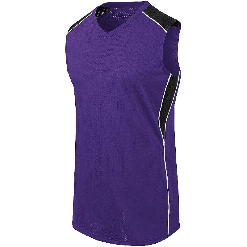 PURPLE/BLACK/WHITE