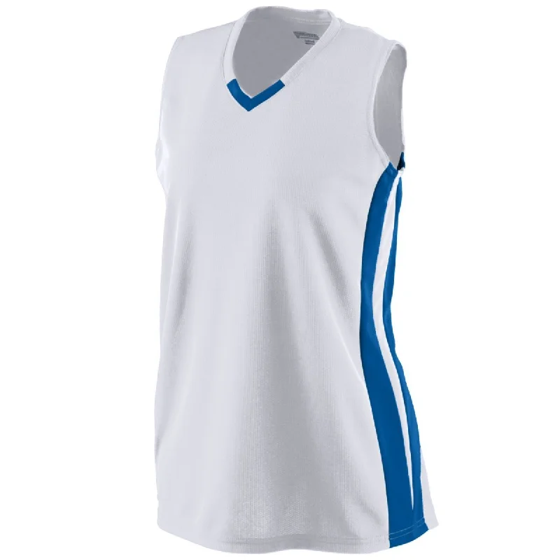 Girls Wicking Mesh Powerhouse Jersey 528 Ruby Red Jersey Shirt