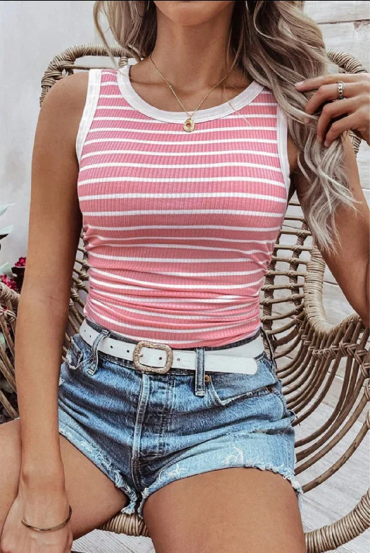 PRICKLE & POLLY - Stripe Tank high neck tank