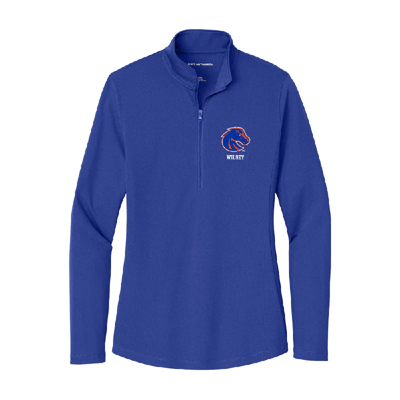 Boise State - NCAA Women's Soccer : Hayden Wilsey - Women's Lightweight Quarter Zip Jacket Fleece Jacket Down Jacket Feather Jacket