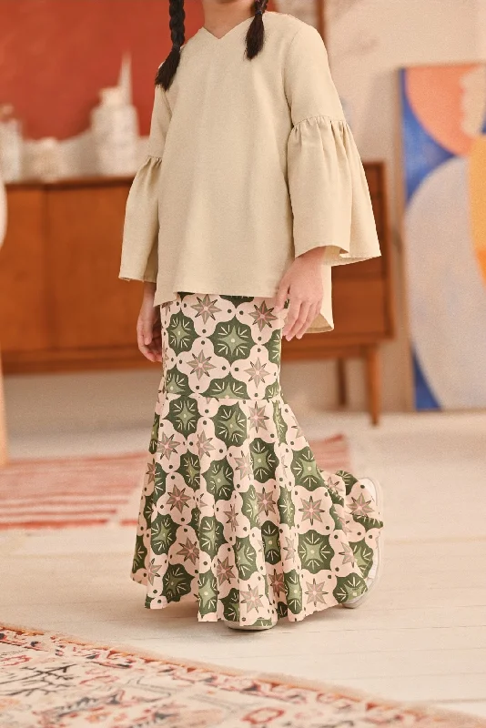 The Titi Modern Kurung Skirt - Moroccan denim skirt trendy