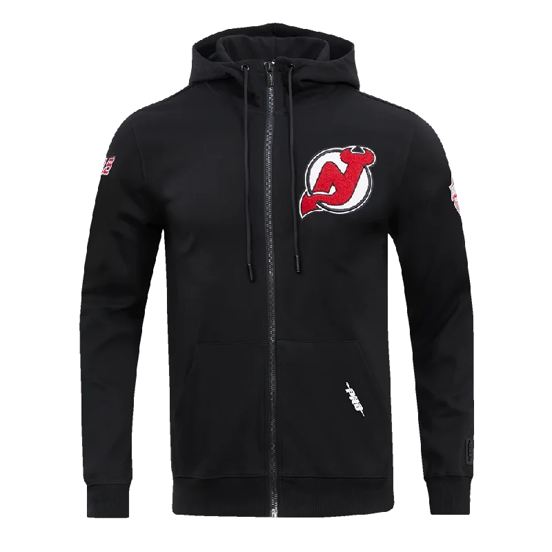 SUDADERA CON CIERRE NHL NEW JERSEY DEVILS CLASSIC CHENILLE Sophisticated Jersey Tee