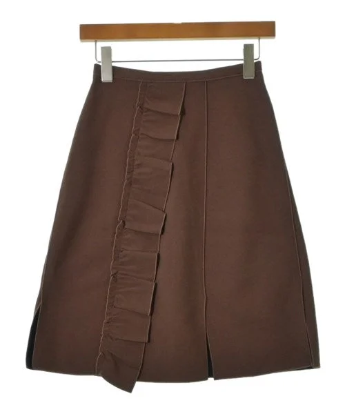 N? 21 Knee length skirts velvet skirt sumptuous