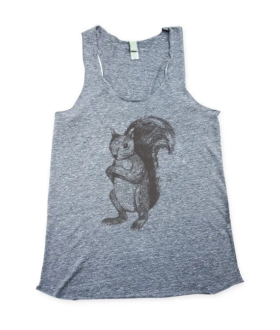 Women's Squirrel Tank Top soft pink tank