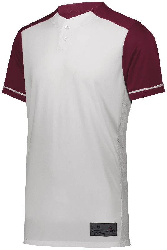 WHITE/MAROON