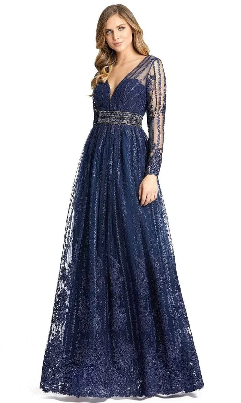 Mac Duggal - 66591 Embroidered A-Line Dress Tunic Top Casual