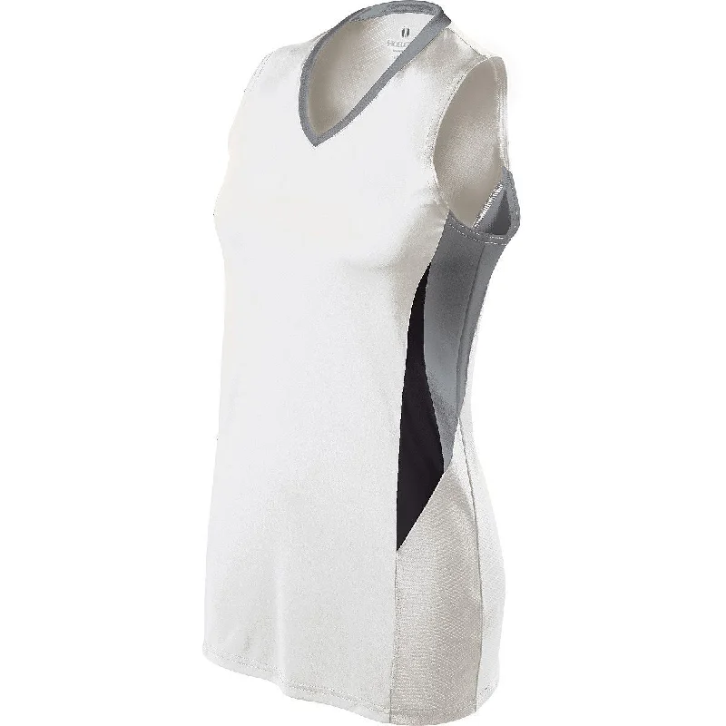 WHITE/BLUE GREY/BLACK