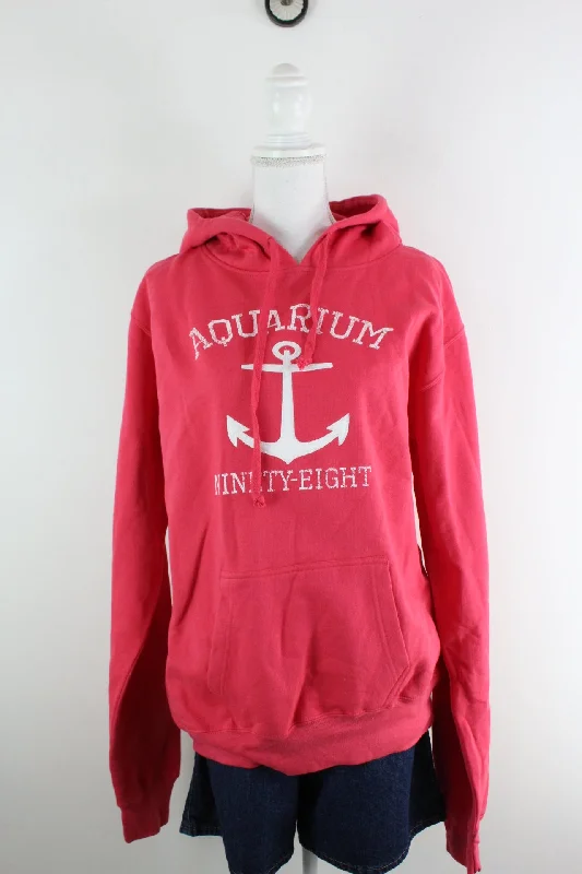 Vintage Aquarium Ninety-Eight Hoodie (XL) Hoodie Dress Longline Feminine