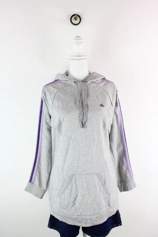 Vintage Adidas Hoodie (M) Hoodie with Slim Fit Tailored Modern