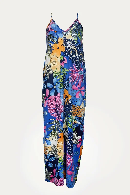 FLORAL-PRINT STRETCH-MODAL JERSEY MAXI DRESS Floral Jersey Blouse