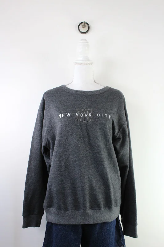 Vintage New York City Sweatshirt (S) Hoodie with Oversized Fit Loose Comfortable