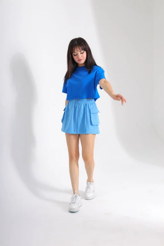 Mini Skirt 41474 elastic waist skirt
