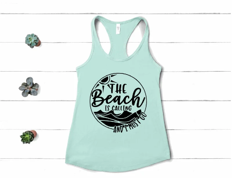 The Beach is Calling Tank sequin tank top