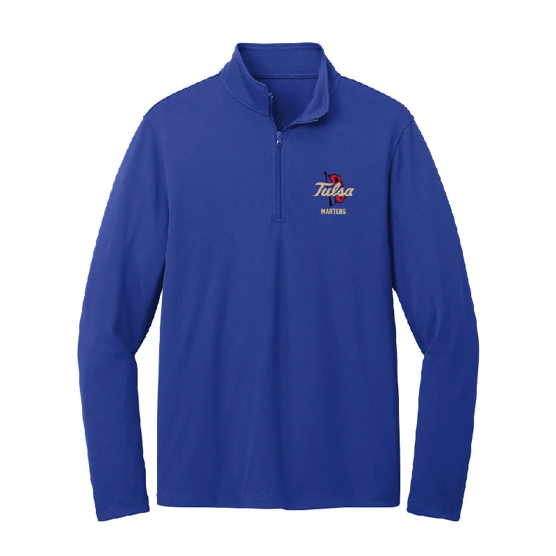 Tulsa - NCAA Women's Soccer : Jordan Martens - Lightweight Quarter Zip Jacket Elasticated Jacket Padded Jacket Insulated Jacket