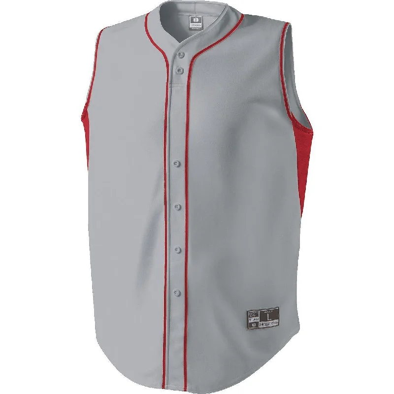 BLUE GREY/SCARLET