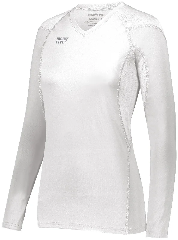 Girls TruHit Long Sleeve Jersey 342213 Olive Green Jersey Tee