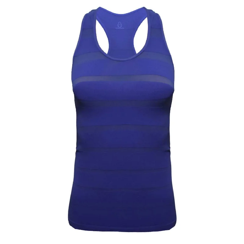 York Racerback Tank In Blue crew neck tank