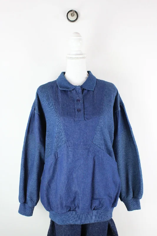 Vintage Lavon Sweatshirt (M) Hoodie with Monochrome Minimalist Simple