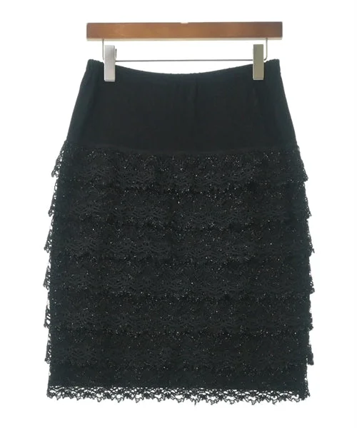 YUKI TORII Knee length skirts velvet skirt plush