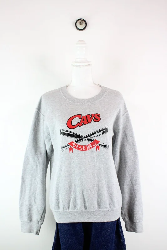 Vintage Cavs Sweatshirt (S) Hoodie with V-Neck Classic Versatile