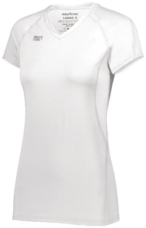 Girls TruHit Short Sleeve Jersey 342223 Burgundy Jersey Tee