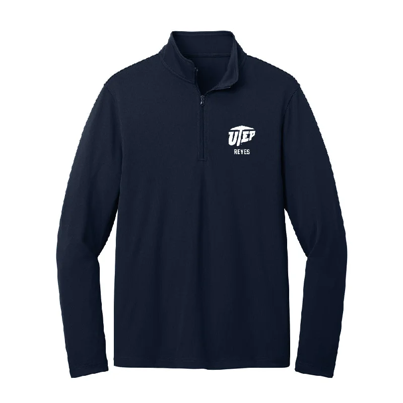 UTEP - NCAA Women's Soccer : Emely Reyes - Lightweight Quarter Zip Jacket Rayon Jacket Velvet Jacket Corduroy Jacket