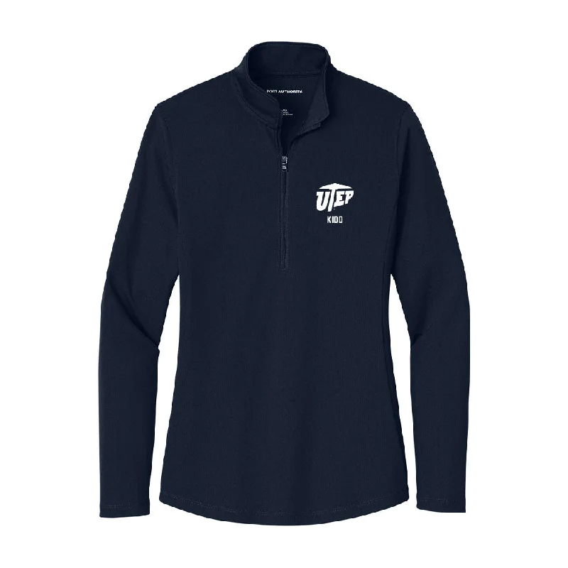 UTEP - NCAA Women's Soccer : Emerson Kidd - Women's Lightweight Quarter Zip Jacket Stand-Up Collar Roll-Neck Collar Turtle Neck