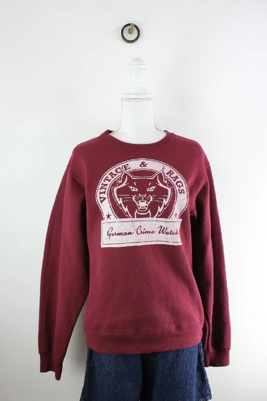 Vintage Vintage & Rags Sweatshirt (S) Hoodie with Side Slits Relaxed Casual