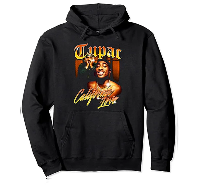 California Love Hoodie Hoodie with Velcro Closure Adjustable Secure