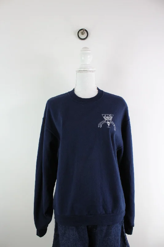 Vintage Seton Academy Sweatshirt (S) Hoodie with Lining Warm Insulated