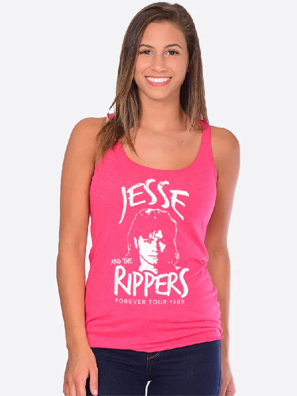 Jesse & The Rippers Graphic Tank cold shoulder tank