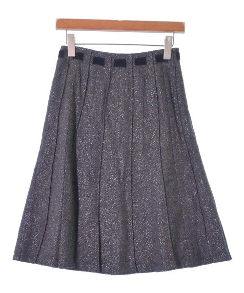 INED Knee length skirts velvet skirt rich