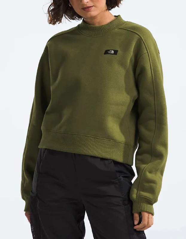 Heavyweight Box Crewneck Sweatshirt Hoodie with Thumb Holes Functional Cozy