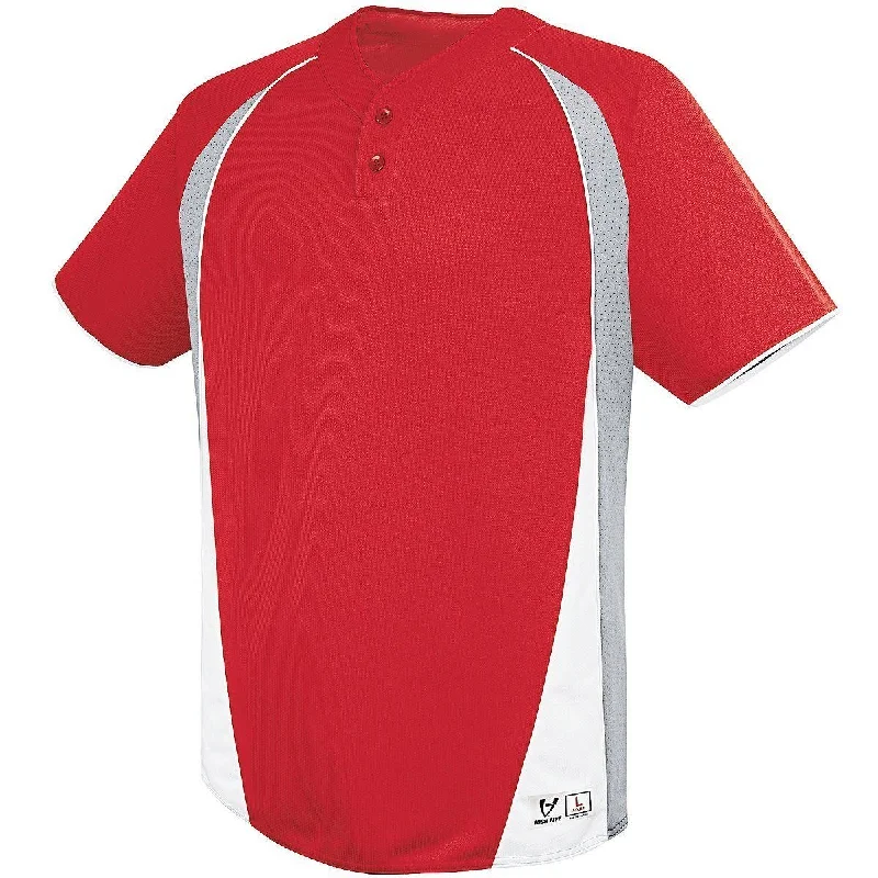 SCARLET/SILVER GREY/WHITE