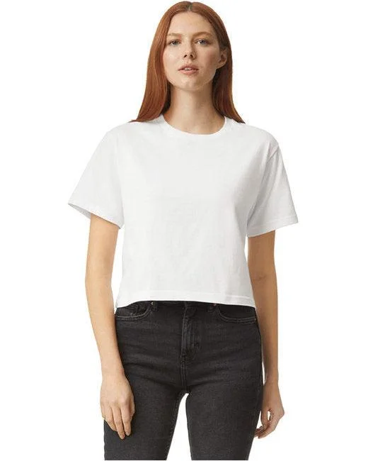 American Apparel Ladies' Fine Jersey Boxy T-Shirt 102AM (Pack of 6) Eco-Friendly Jersey Tee