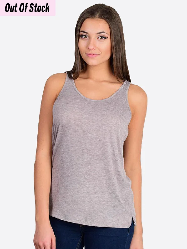 Airy Melange Burnout Tank cropped tank top