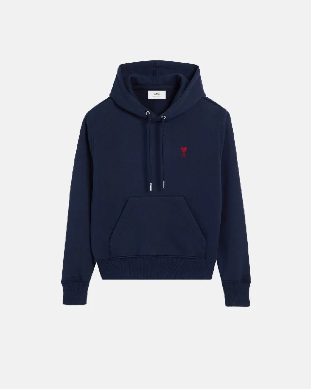 Hoodie Ami De Coeur Blue Nautique Hoodie with Pocket Utility Practical