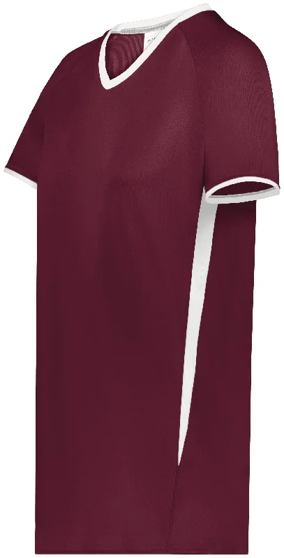 MAROON/WHITE