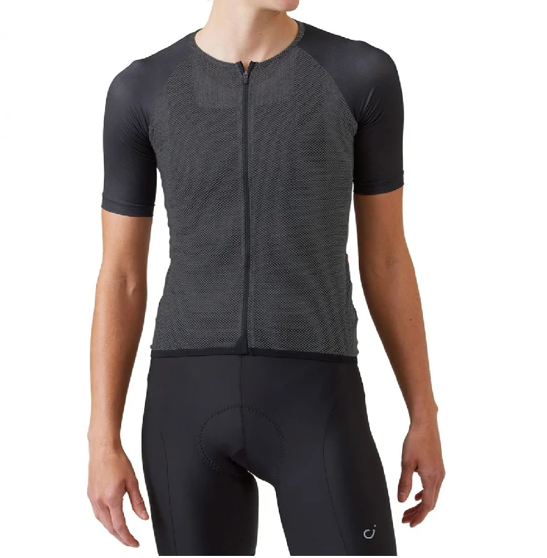 VELOCIO SUMMER RADIATOR WOMENS JERSEY BLACK CHARCOAL High Neck Jersey Shirt