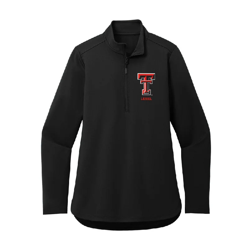 Texas Tech - NCAA Women's Soccer : Kate Leibel - Women's Premium Quarter Zip Jacket Welt Pockets Slit Pockets Flap Pockets