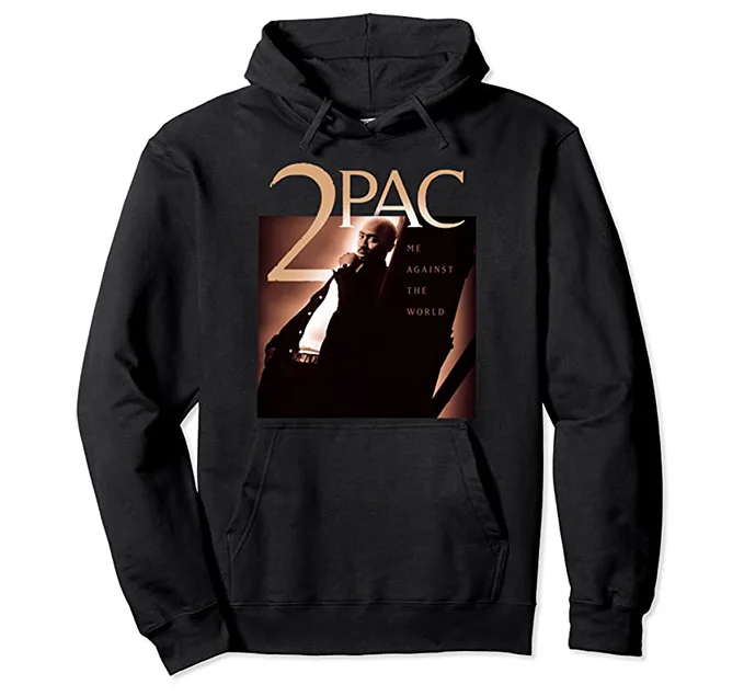 Me Against The World Hoodie Hoodie with Exposed Zipper Edgy Industrial