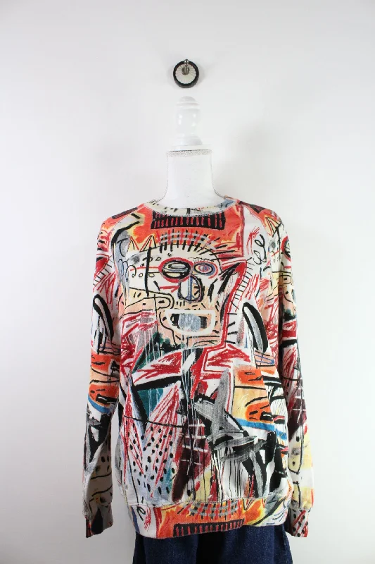 Vintage Elevenparis Sweatshirt (S) Hoodie with Camouflage Military Edgy