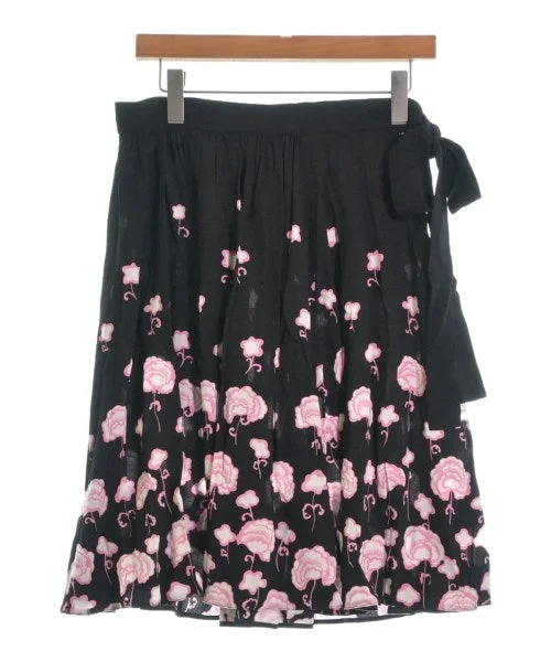 PRADA Knee length skirts linen skirt natural