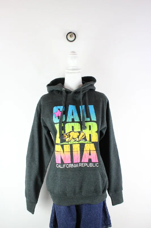 Vintage California Hoodie (XS) Hoodie with Set-In Sleeves Structured Classic