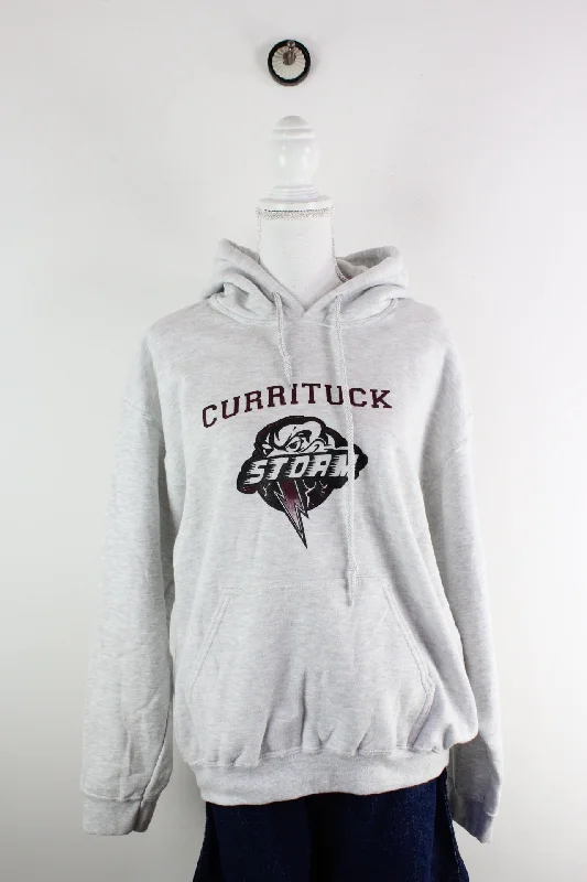 Vintage Currituck Hoodie (M) Hooded Sweatshirt Casual Wear Street Style