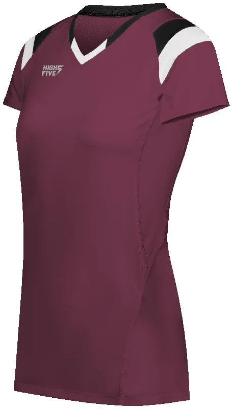 MAROON/BLACK/WHITE