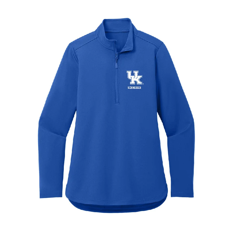 Kentucky - NCAA Women's Soccer : Myra Schneider - Women's Premium Quarter Zip Jacket Fitted Jacket Loose Jacket Oversized Jacket