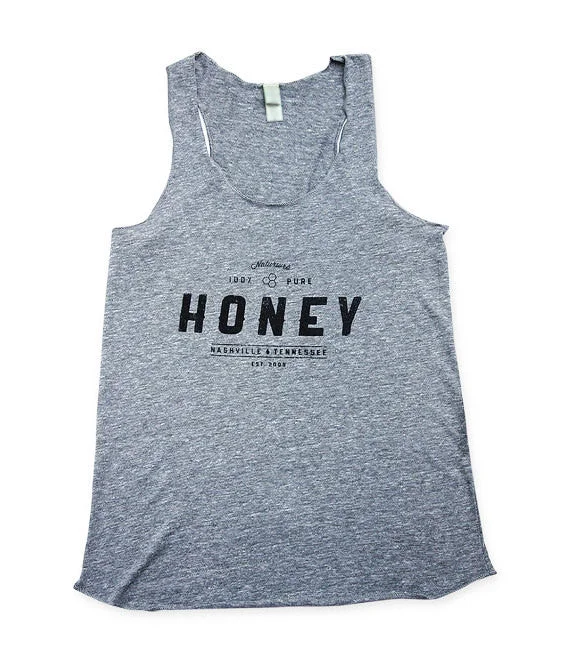 Womens Honey Tank Top grey tank top